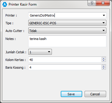 Printer Kasir