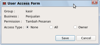 User Akses Form